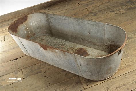 Antique Tin Bath Tub